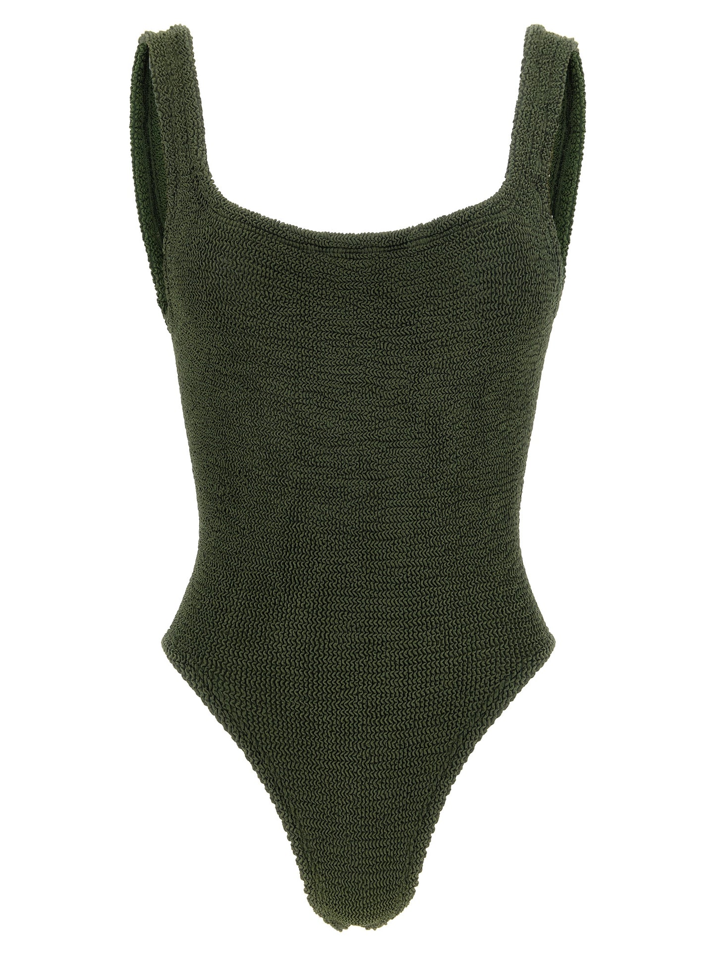 Hunza G Bicolor Polyamide One-Piece Swimsuit