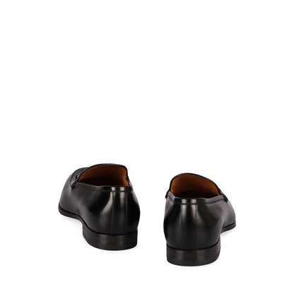 Gucci Black Calfskin Slip-On Loafers