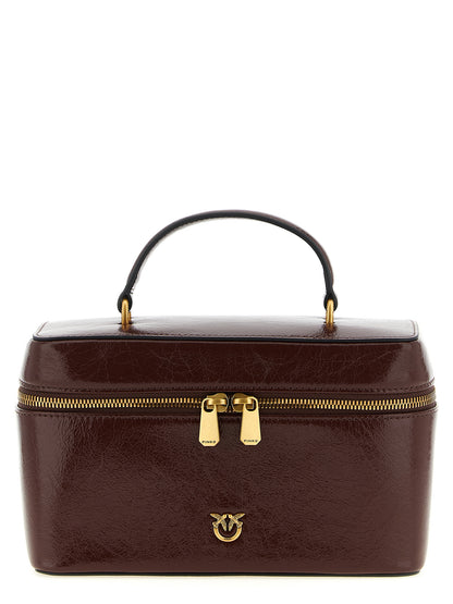 PINKO Brown Calfskin Handbag
