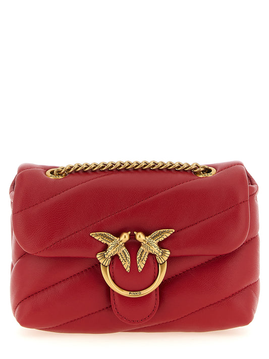 2-in-1 Shoulder & Crossbody Handbag by PINKO for women in polyester gold, multicolor & red showcases a versatile sophistication silhouette, featuring a secure zipper, versatile sophistication , and versatile crossbody-strap & shoulder-strap for a versatile sophistication finish.