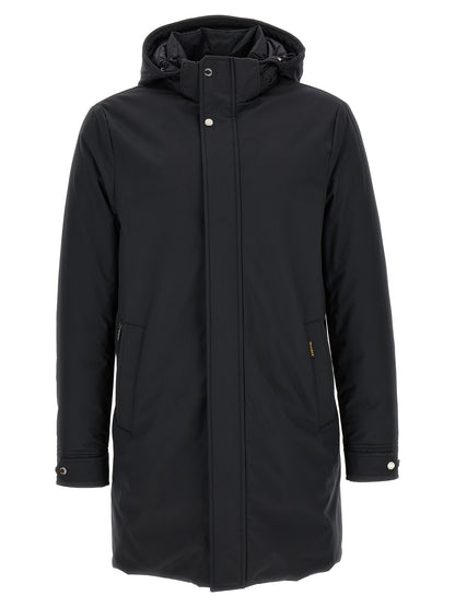 MooRER Blue Wool Parka