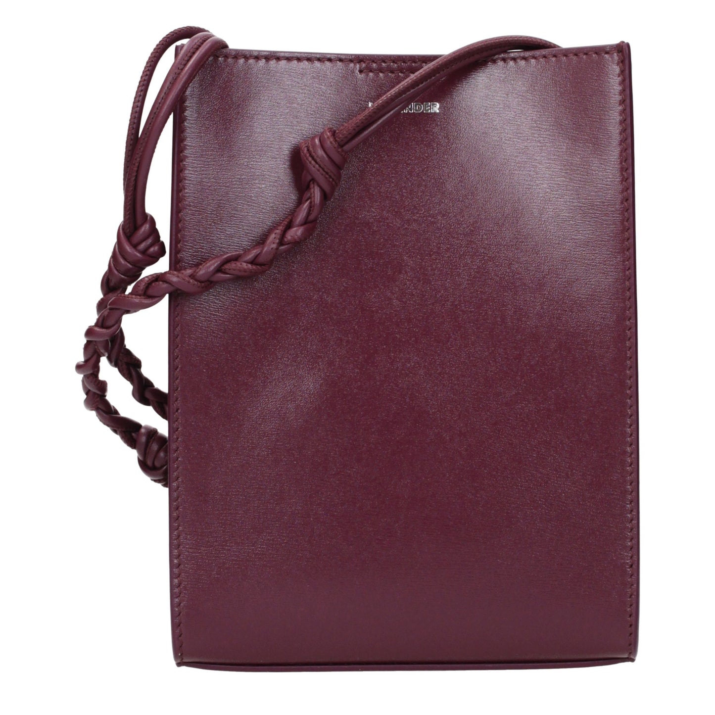 Jil Sander Purple Leather Crossbody Bag