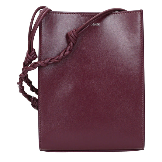 Crossbody Handbag by Jil Sander for women in leather purple & violet features an versatile silhouette, showcasing a secure and versatile with versatile crossbody-strap for a versatile finish.