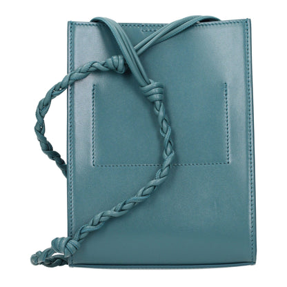 Crossbody Handbag by Jil Sander for women in leather green features a multifaceted silhouette, showcasing a secure and multifaceted with versatile crossbody-strap for multifaceted style.