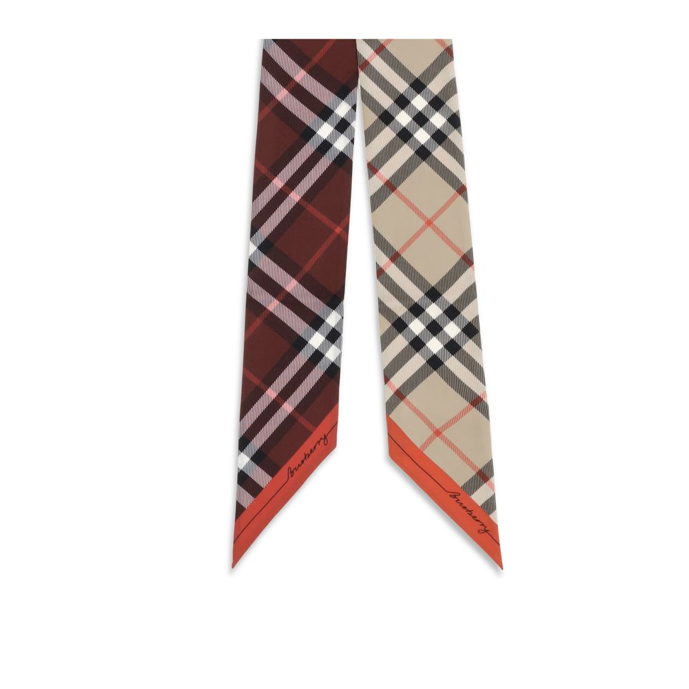 Burberry Beige Silk Scarf