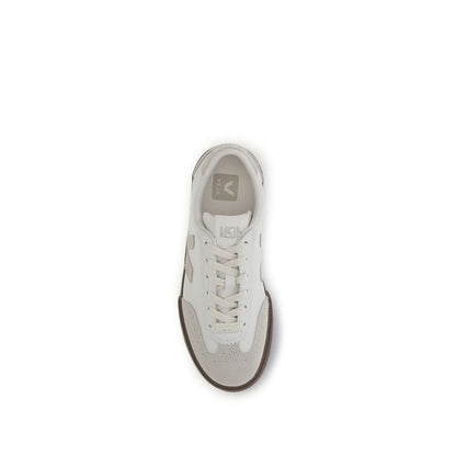 Veja White Calf Leather Bos Taurus Sneakers