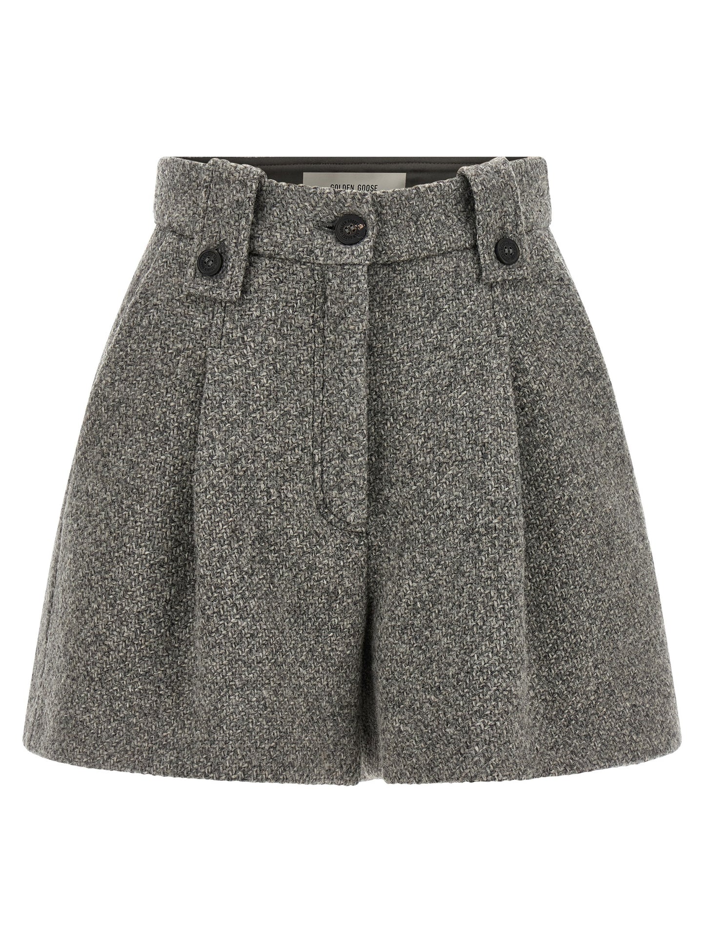 Golden Goose Gray Virgin Wool Bermuda Shorts