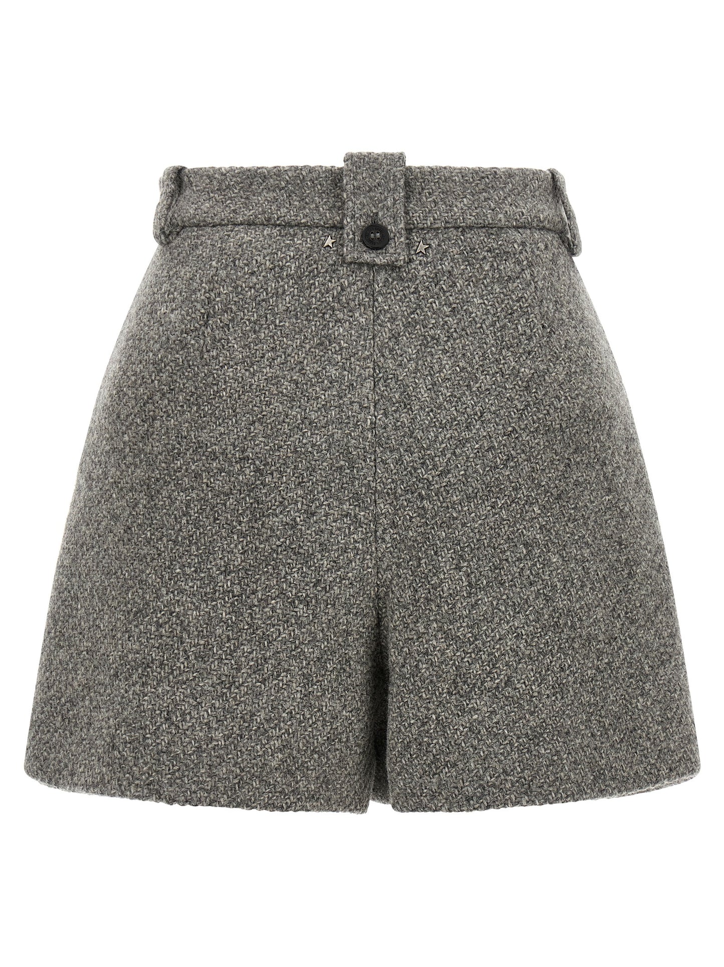 Golden Goose Gray Virgin Wool Bermuda Shorts