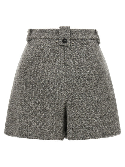 Golden Goose Gray Virgin Wool Bermuda Shorts