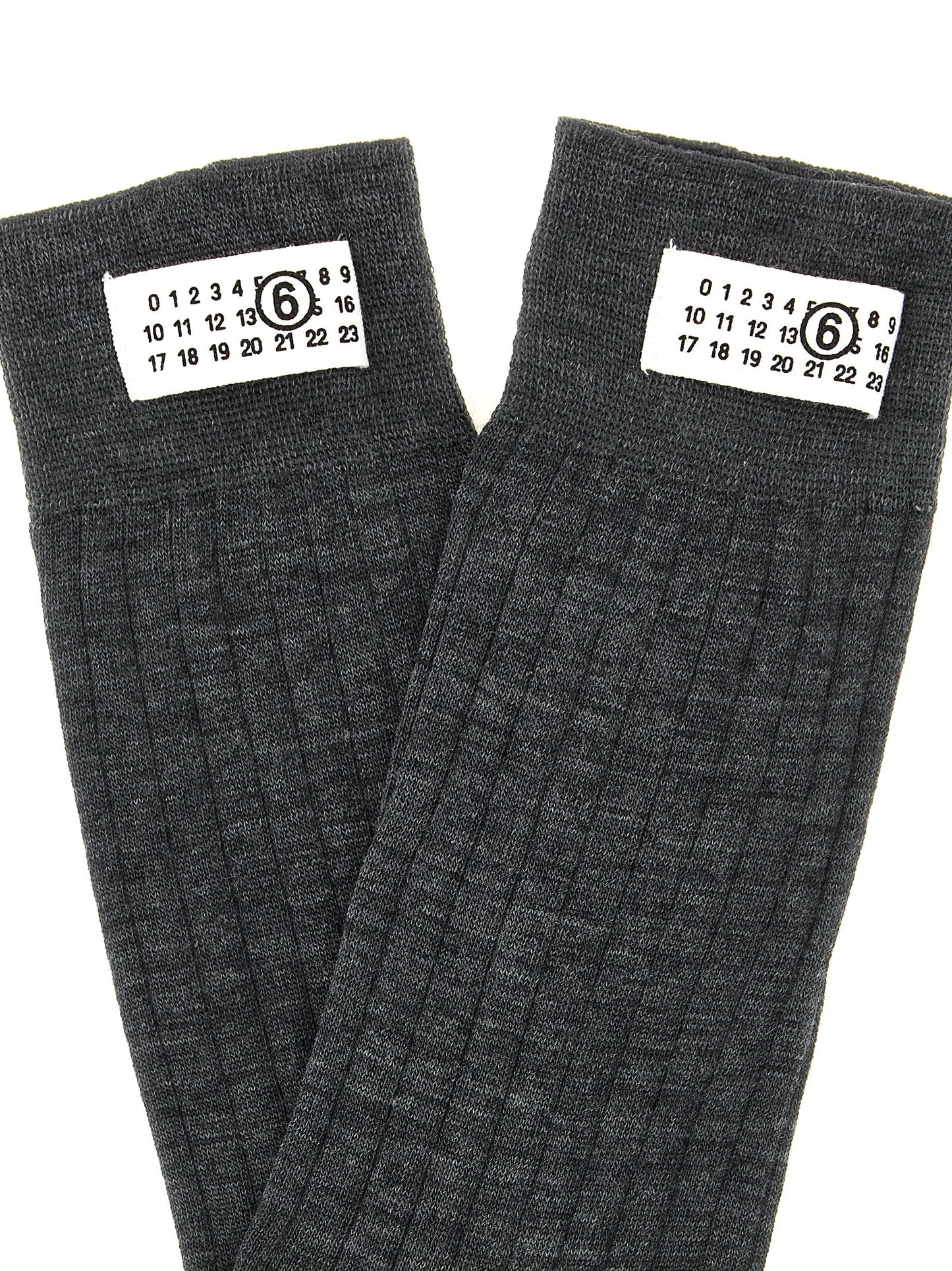 MM6 Maison Margiela Gray Wool Socks