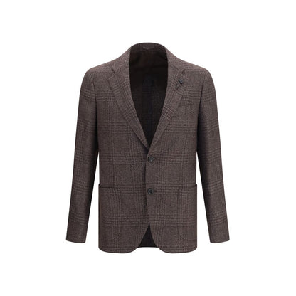 Lardini Brown Wool Oves Aries Blazer