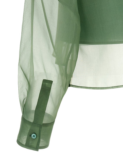 Max Mara Bicolor Cotton Blouse
