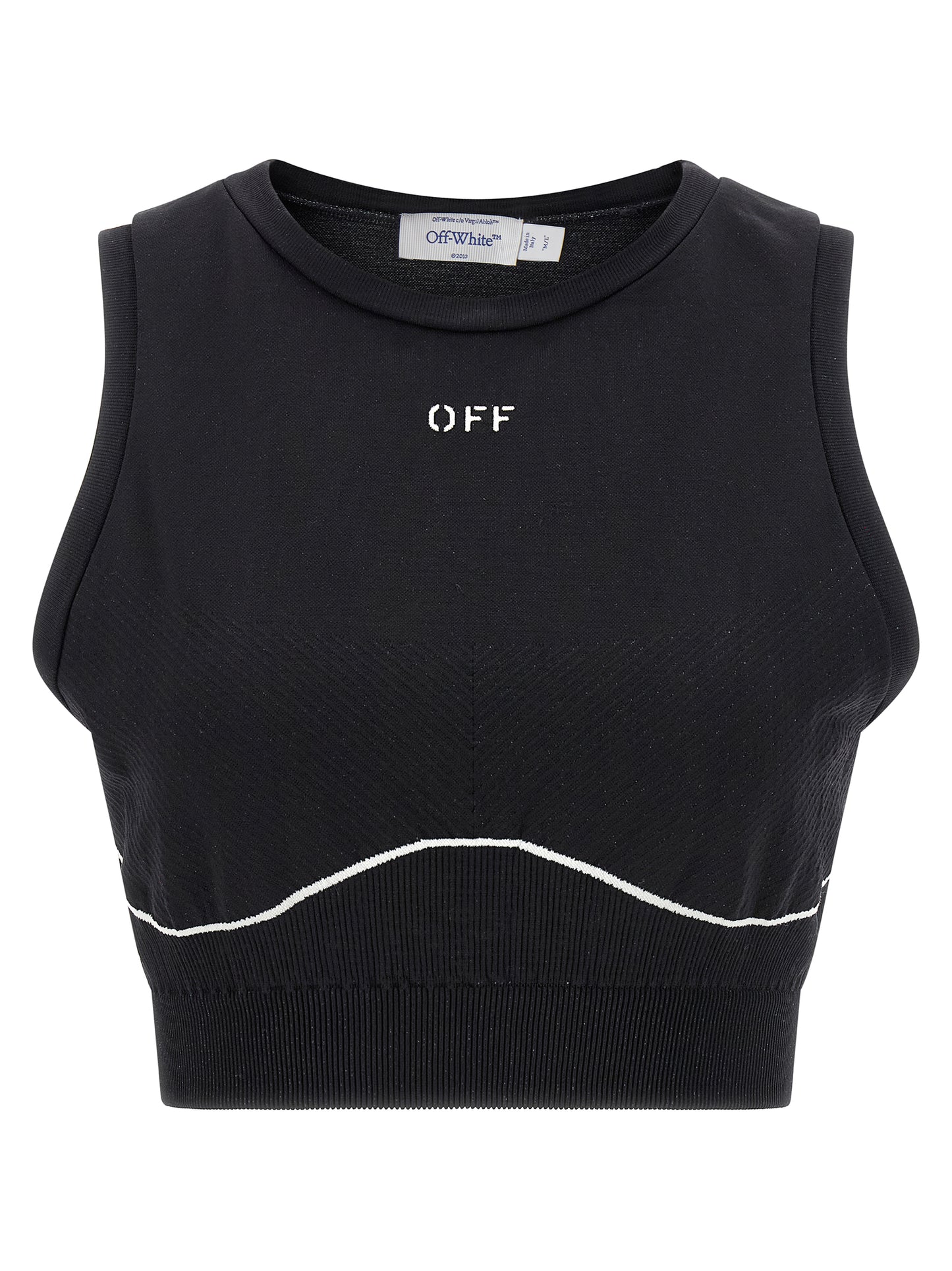 Off-White Black Polyamide Sport Bra