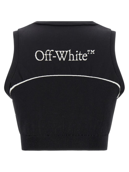 Off-White Black Polyamide Sport Bra