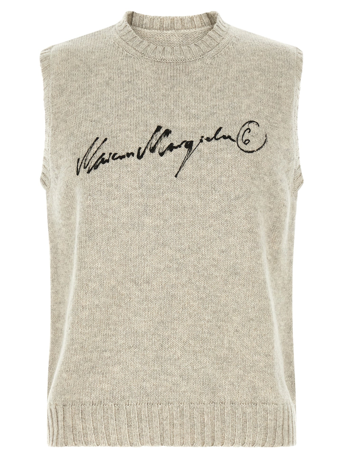 MM6 Maison Margiela Gray Wool Sweatshirt