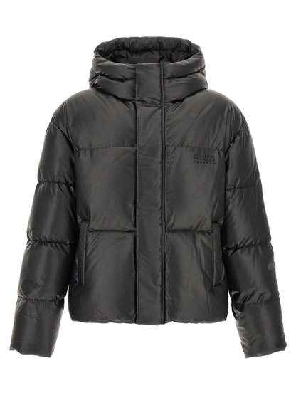 MM6 Maison Margiela Black Polyester Full-Length Jacket