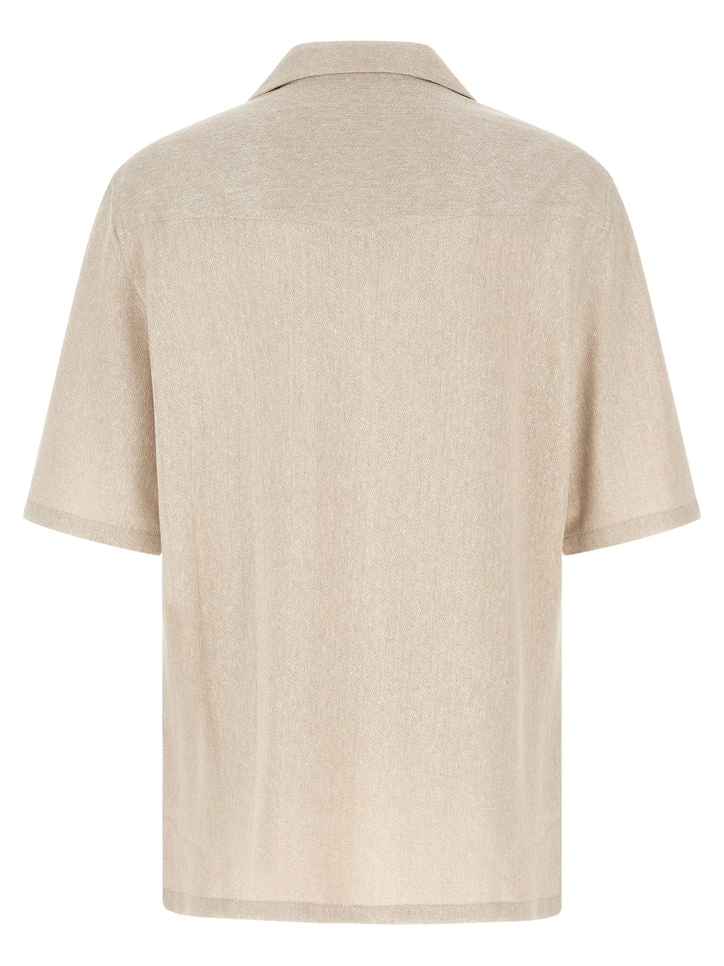 Brunello Cucinelli Beige Linen Blouse