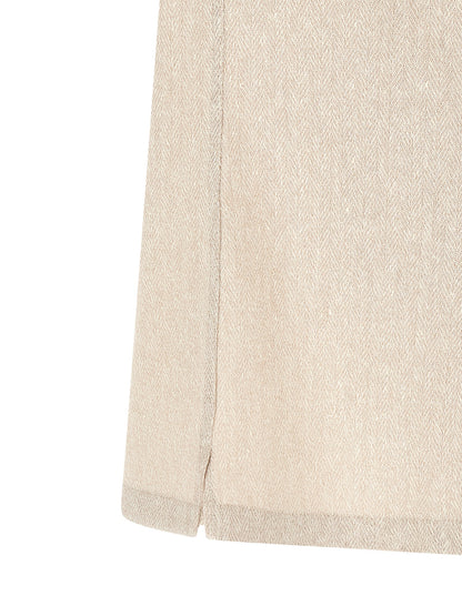 Brunello Cucinelli Beige Linen Blouse