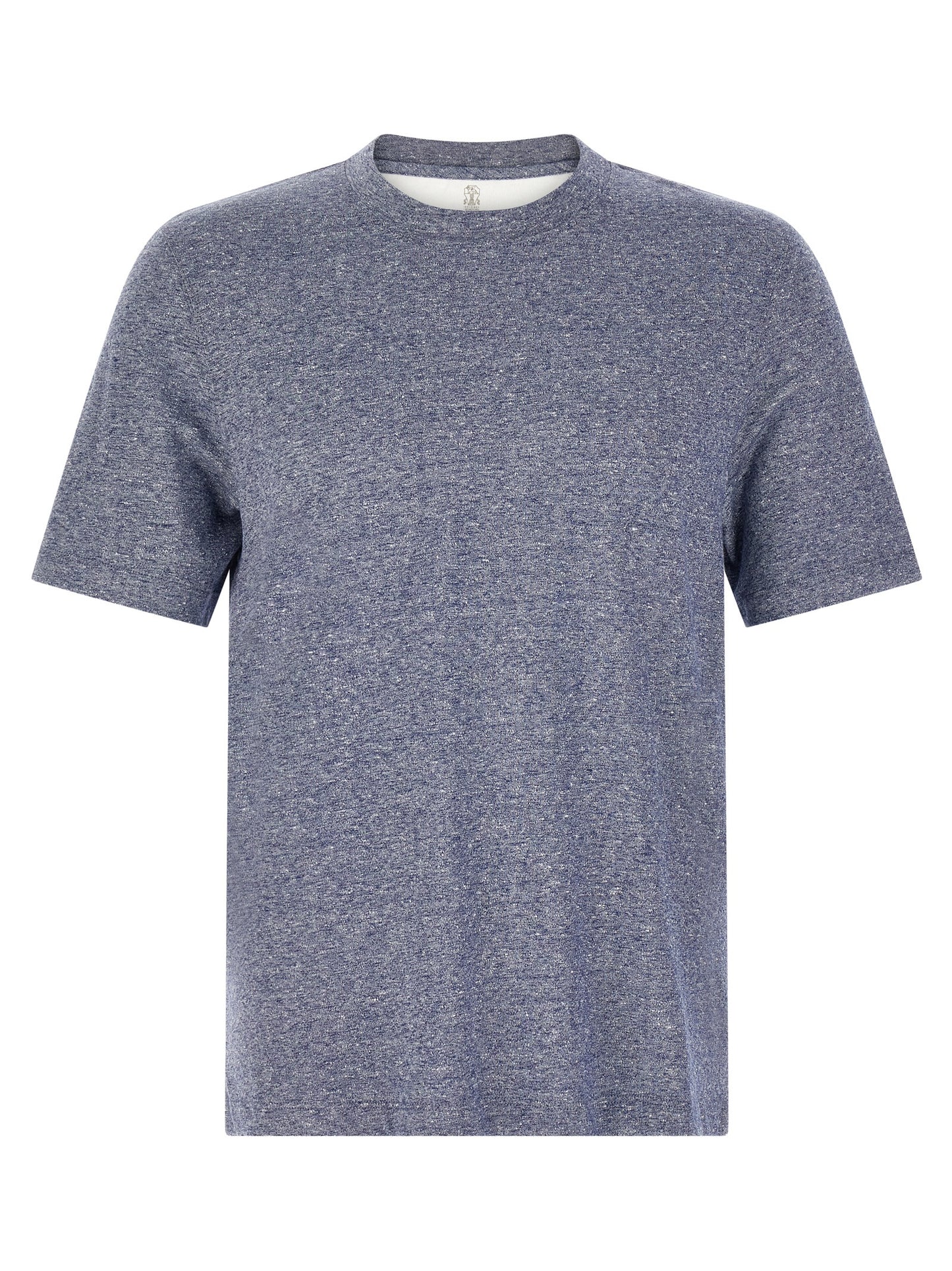 Brunello Cucinelli Blue Linen T-Shirt