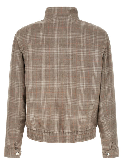 Brunello Cucinelli Brown Wool Full-Length Jacket