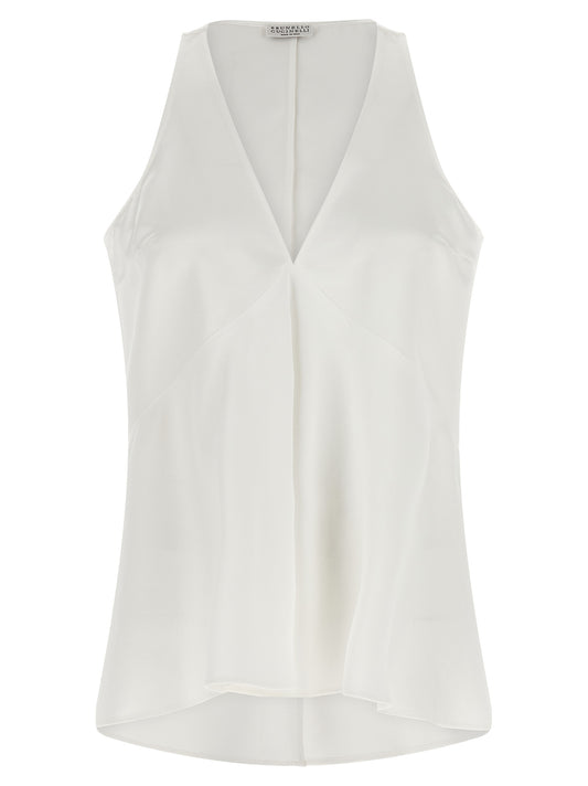 Brunello Cucinelli White Cotton Shirt