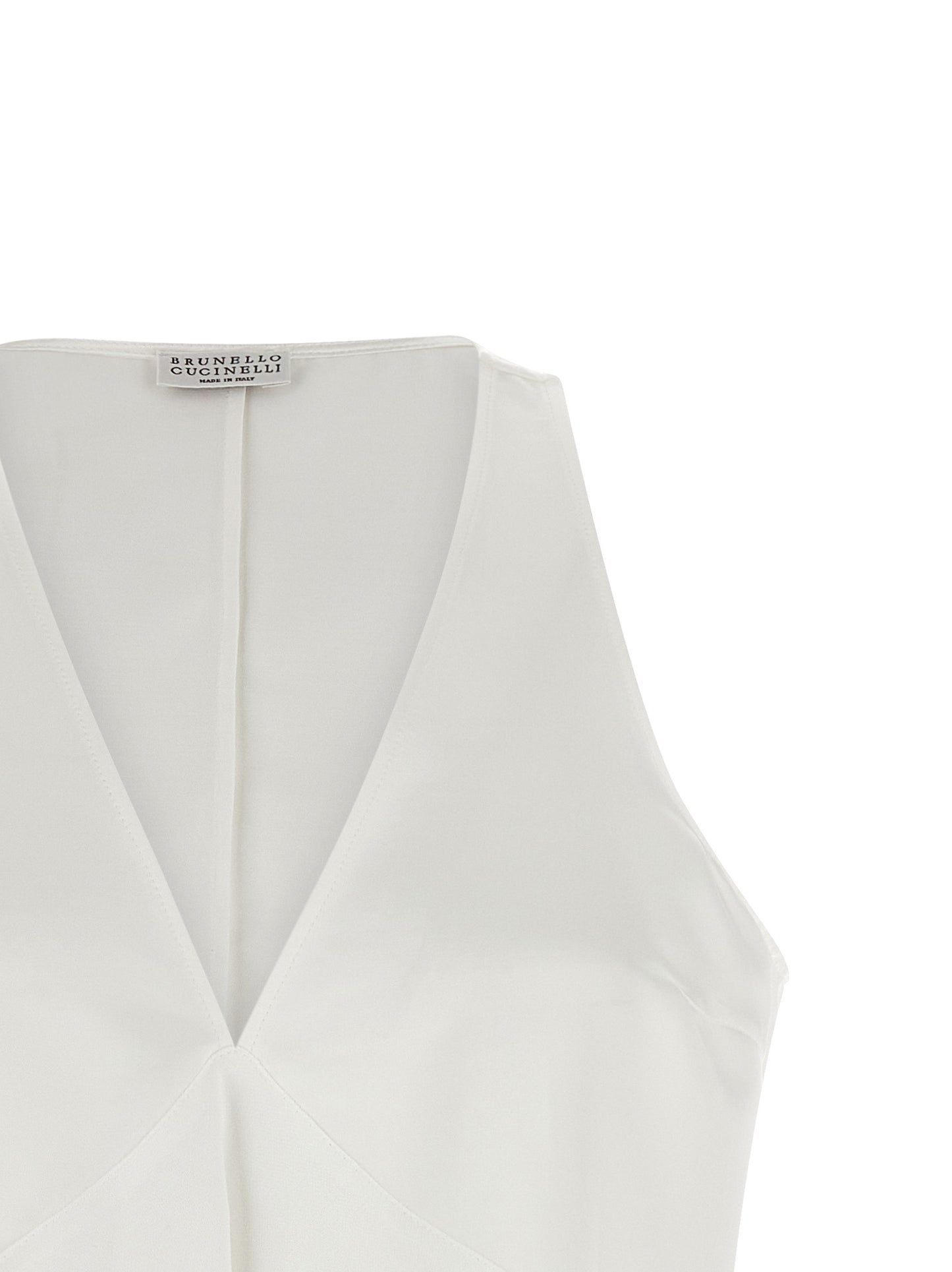 Brunello Cucinelli White Cotton Shirt