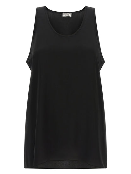 Brunello Cucinelli Black Silk Shirt