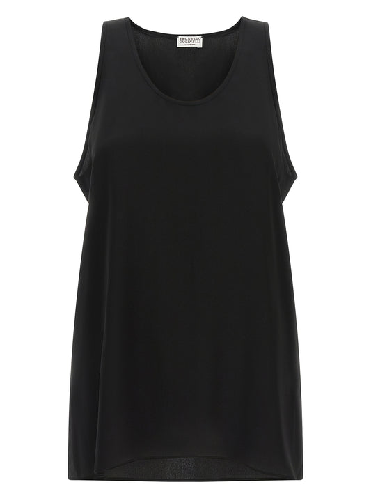 Brunello Cucinelli Black Silk Shirt