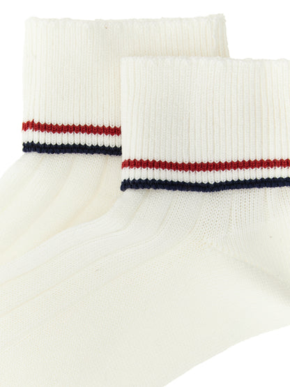 Brunello Cucinelli White Cotton Socks