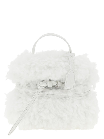 Moschino White Leather Handbag