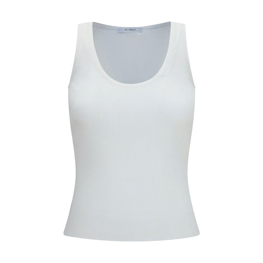 Max Mara White Viscose Tank Tops