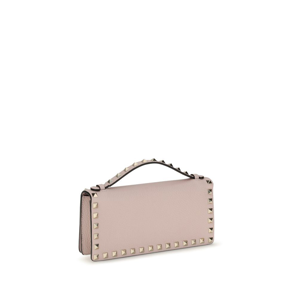 Cardholder Wallet by Valentino Garavani for women in bos taurus calf leather multicolor & signature presents a architectural silhouette from the Rockstud Bos Taurus Calf Leather Cardholder Wallet collection, showcasing architectural card-organization chain for a architectural finish.