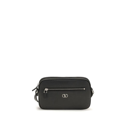 Wallet by Valentino Garavani for men in bos taurus calf grained leather black & silver showcases a refined silhouette, artfully detailed with the signature style of the V Logo Bos Taurus Calf Grained Leather Wallet and functional .