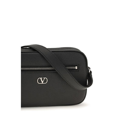 Wallet by Valentino Garavani for men in bos taurus calf grained leather black & silver showcases a refined silhouette, artfully capturing the essence of the refined V Logo Bos Taurus Calf Grained Leather Wallet design with functional .