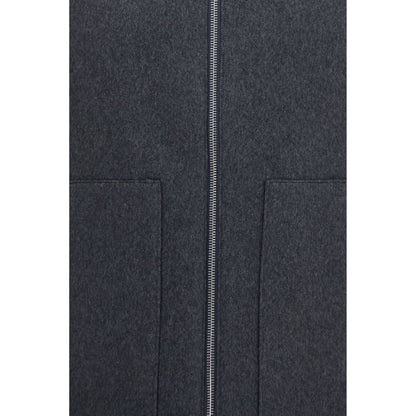 Lardini Gray Wool Oves Aries Sleeveless Jacket