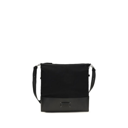 Medium Shoulder Hobo Bag by Maison Margiela for men in bos taurus calf leather black features an effortlessly chic silhouette with a secure zipper, ample , and versatile shoulder-strap & adjustable-strap for effortlessly chic everyday luxury.