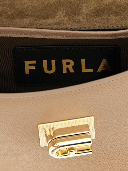 Furla Beige Calfskin Crossbody Bag