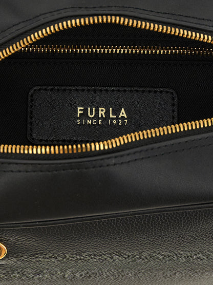 Furla Black Calfskin Handbag