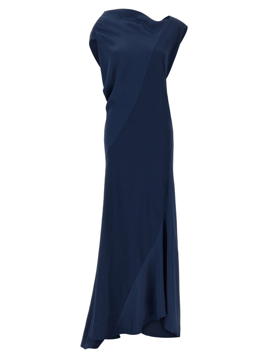 Alberta Ferretti Blue Viscose Long Dress