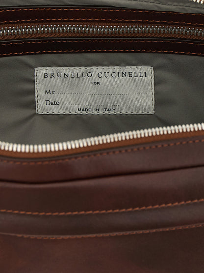 Brunello Cucinelli Bordeaux Calfskin Accessories