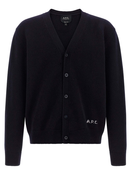 A.P.C. Blue Wool Cardigan