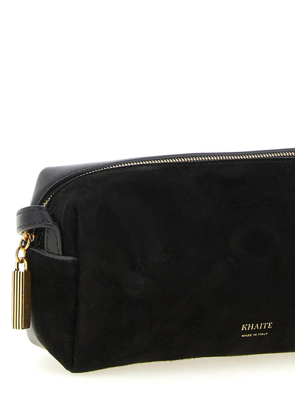 Khaite Black Calfskin Crossbody Bag