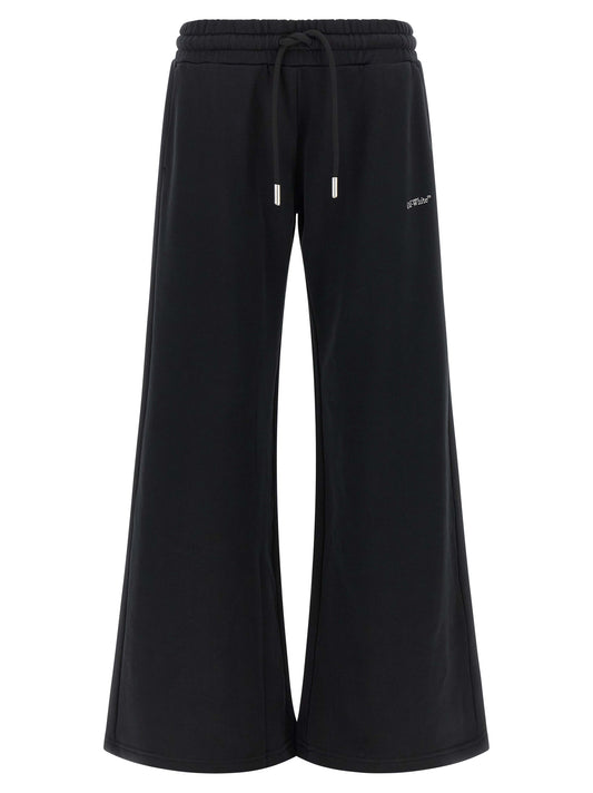 Off-White Black Cotton Joggers (Workout Pants)