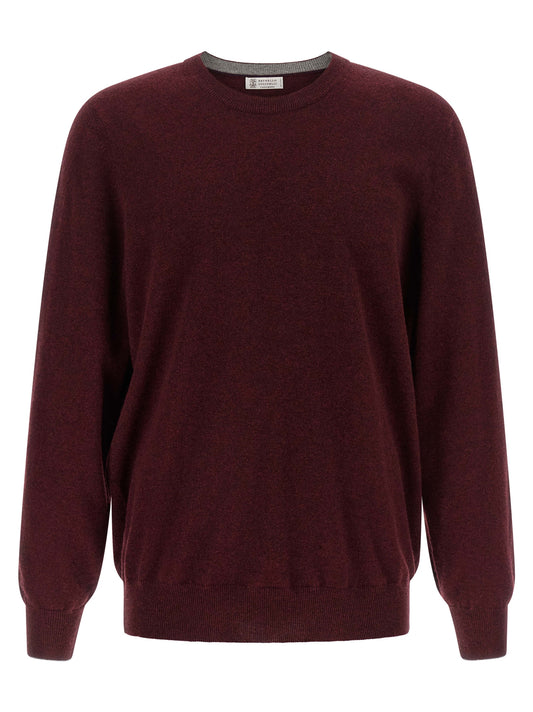 Brunello Cucinelli Bordeaux Cashmere Cardigan