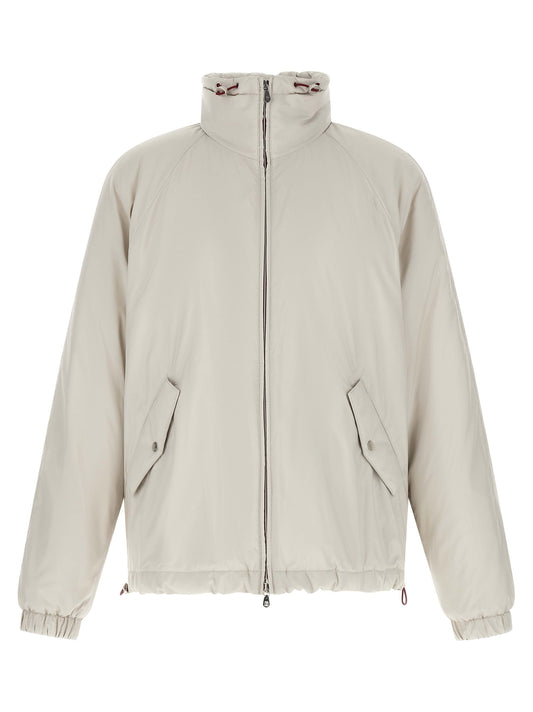Brunello Cucinelli White Polyester Shell Jacket