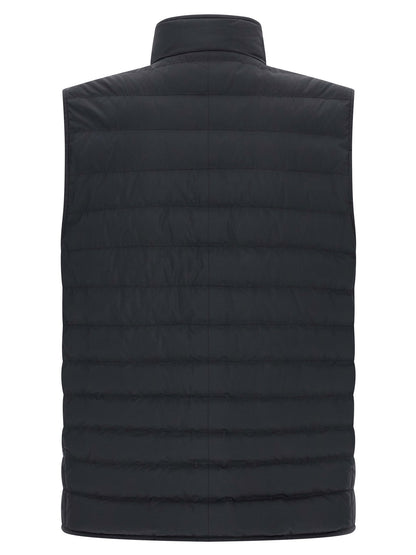 Brunello Cucinelli Blue Polyester Sleeveless Jacket