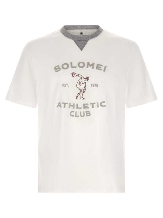 Brunello Cucinelli White Cotton T-Shirt