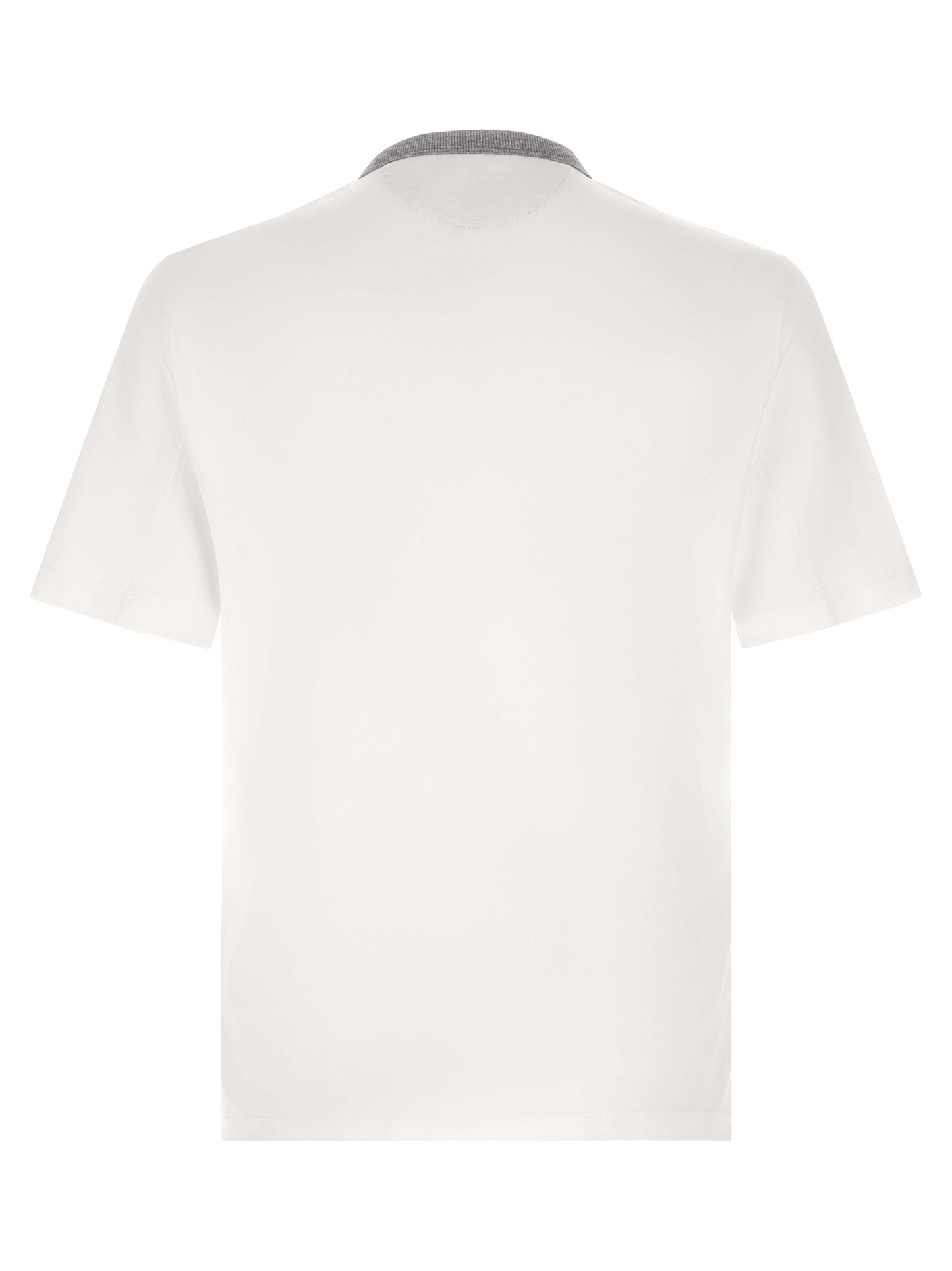 Brunello Cucinelli White Cotton T-Shirt