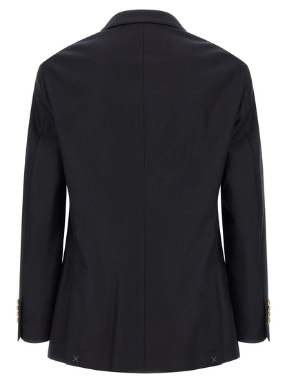 Brunello Cucinelli Blue Virgin Wool Blazer