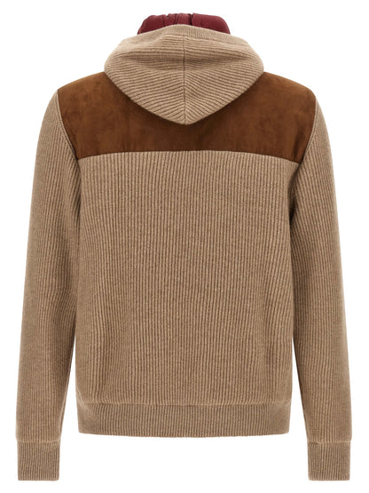 Brunello Cucinelli Brown Lamb Leather Bomber